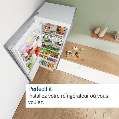 KGN36VLED Série 4 Réfrigérateur Combiné Pose-Libre - 326 L - 186 X 60 (H X L) - Inox