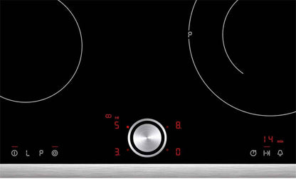 Plaque De Cuisson Électrique T16BT76N0 N70/60 Cm/Twistpad/Zone De Rôtisserie/Vitrocéramique, Cadre En Acier Inoxydable Avec Plateau Rotatif