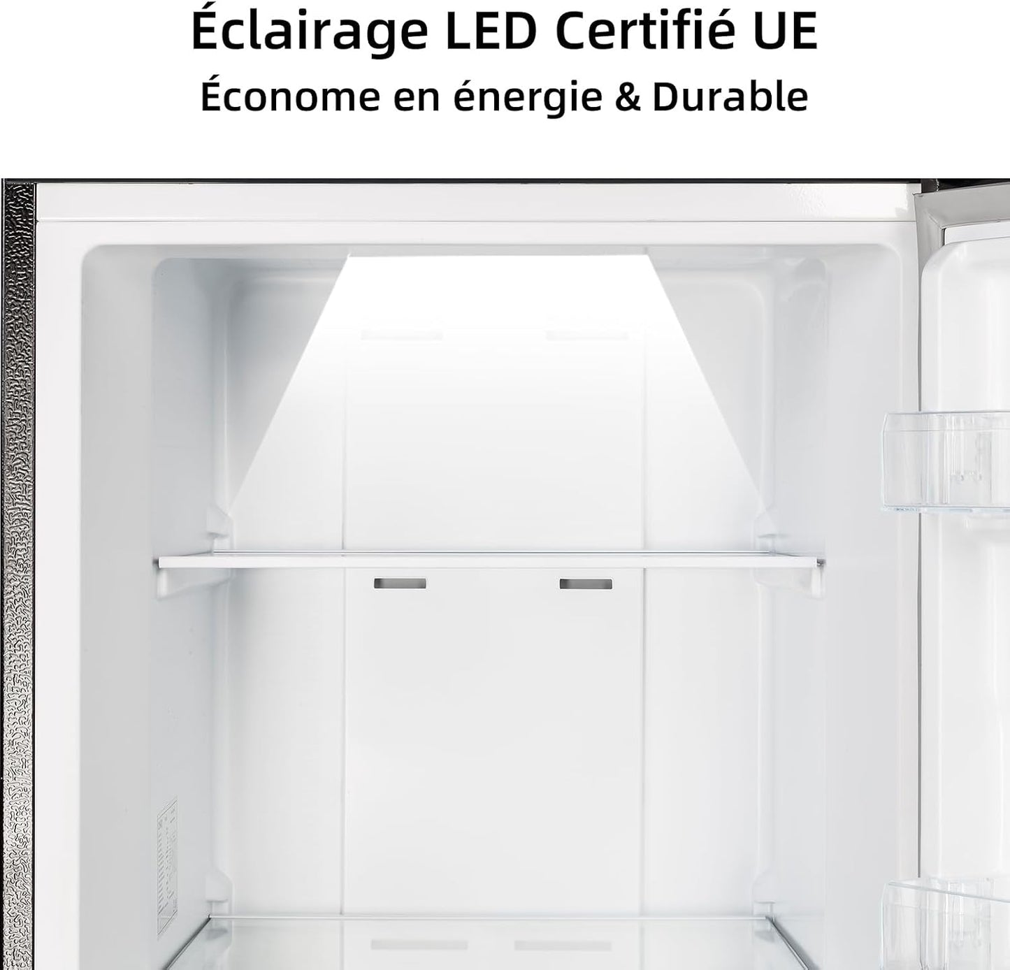 Congélateur Armoire 206L No Frost Inverter Noir (CSD206NEID) | Multi Air Flow, Ultra-Bas -32°C, Silencieux 39Db, Réfrigérateur Congélateur Commutable, Hauteur 1705Mm