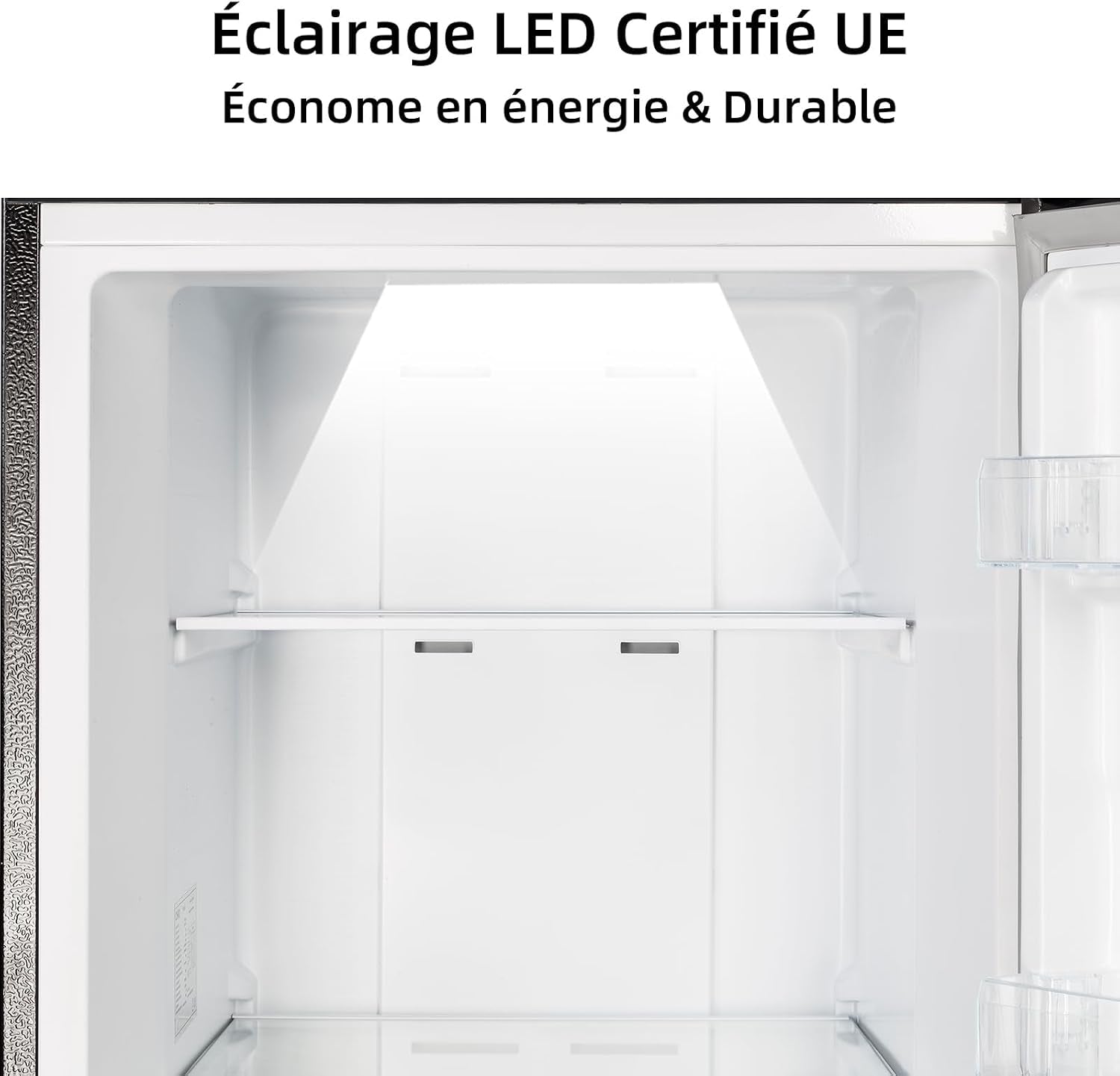 Congélateur Armoire 206L No Frost Inverter Noir (CSD206NEID) | Multi Air Flow, Ultra-Bas -32°C, Silencieux 39Db, Réfrigérateur Congélateur Commutable, Hauteur 1705Mm