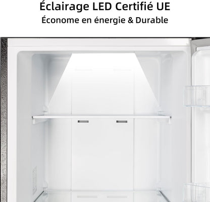 Congélateur Armoire 206L No Frost Inverter Noir (CSD206NEID) | Multi Air Flow, Ultra-Bas -32°C, Silencieux 39Db, Réfrigérateur Congélateur Commutable, Hauteur 1705Mm