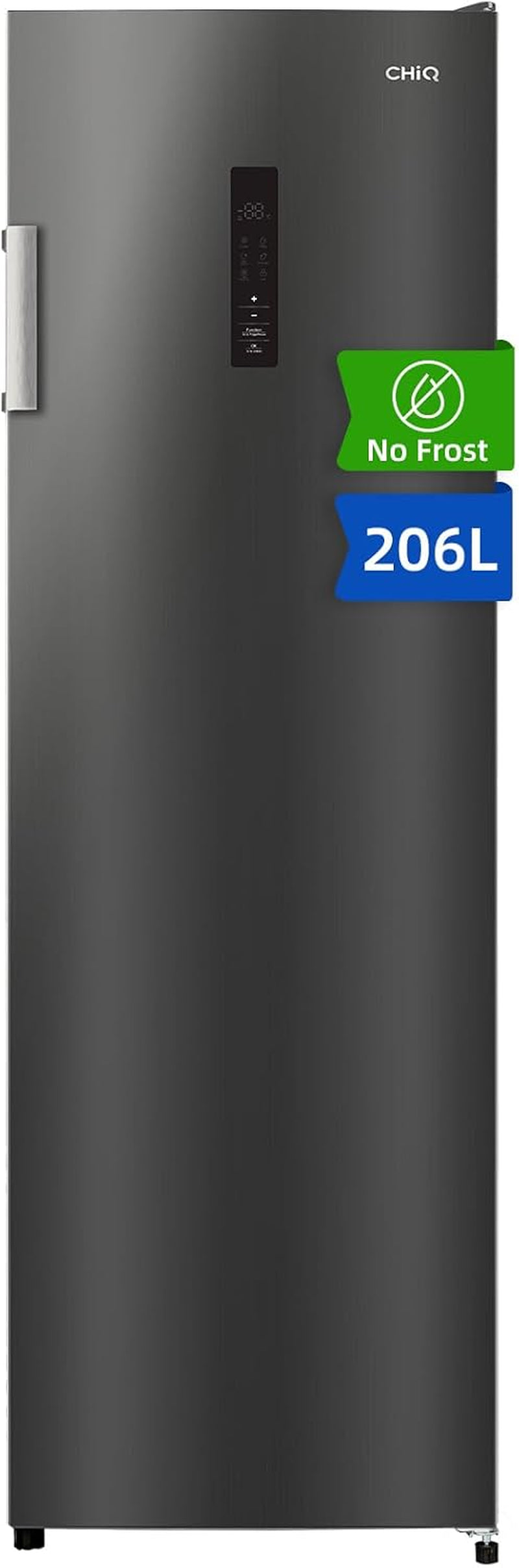 Congélateur Armoire 206L No Frost Inverter Noir (CSD206NEID) | Multi Air Flow, Ultra-Bas -32°C, Silencieux 39Db, Réfrigérateur Congélateur Commutable, Hauteur 1705Mm