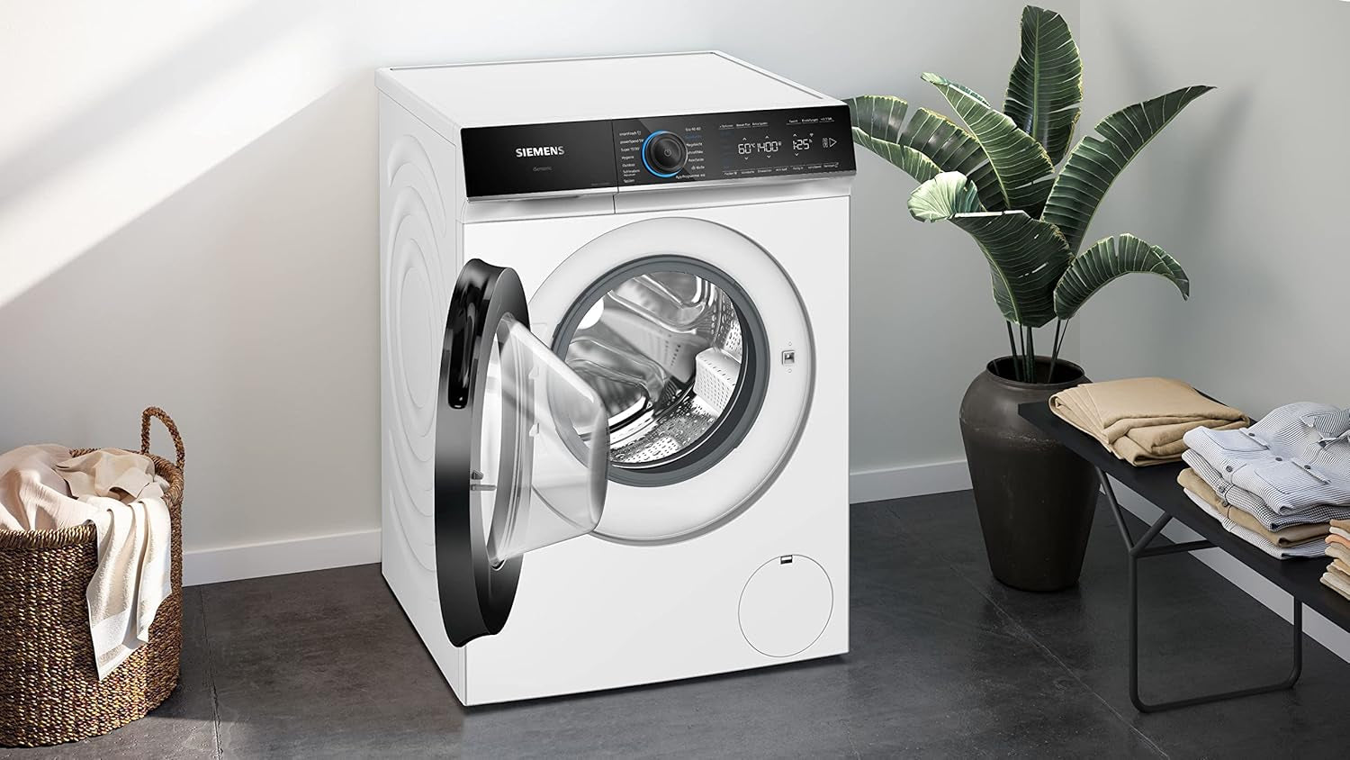 WG56B2A40 Iq700 Machine À Laver À Chargement Frontal Avec Capacité De 10 Kg, 1600 Tr/Min, Speedpack XL, Dosage Automatique I-Dos, Home Connect, Blanc, 60 Cm