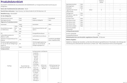 Réfrigérateurs Combinés 267L Froid Statique  54.1Cm E, KIV86VSE0