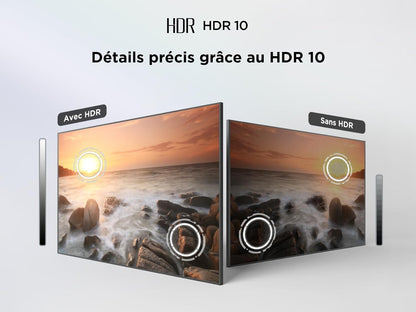 TCL 40V5C – TV QLED Direct LED Smart Full HD 40" Avec Android TV​ & HDR - Compatible Avec Google Cast & Google Home, Design Mince