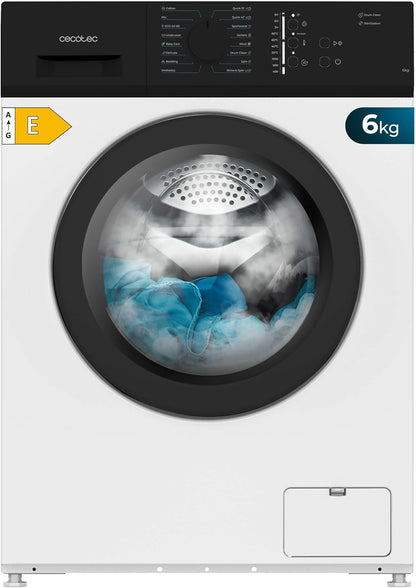 Lave-Linge 6 Kg Bolero Dresscode 620 E. Chargement Frontal, 1000 RPM, Faible Consommation D'Énergie, Drumclean, 15 Programmes, Kidlock, Prewash, Stérilisation 60ºc, Prrogramme Rapide 15'