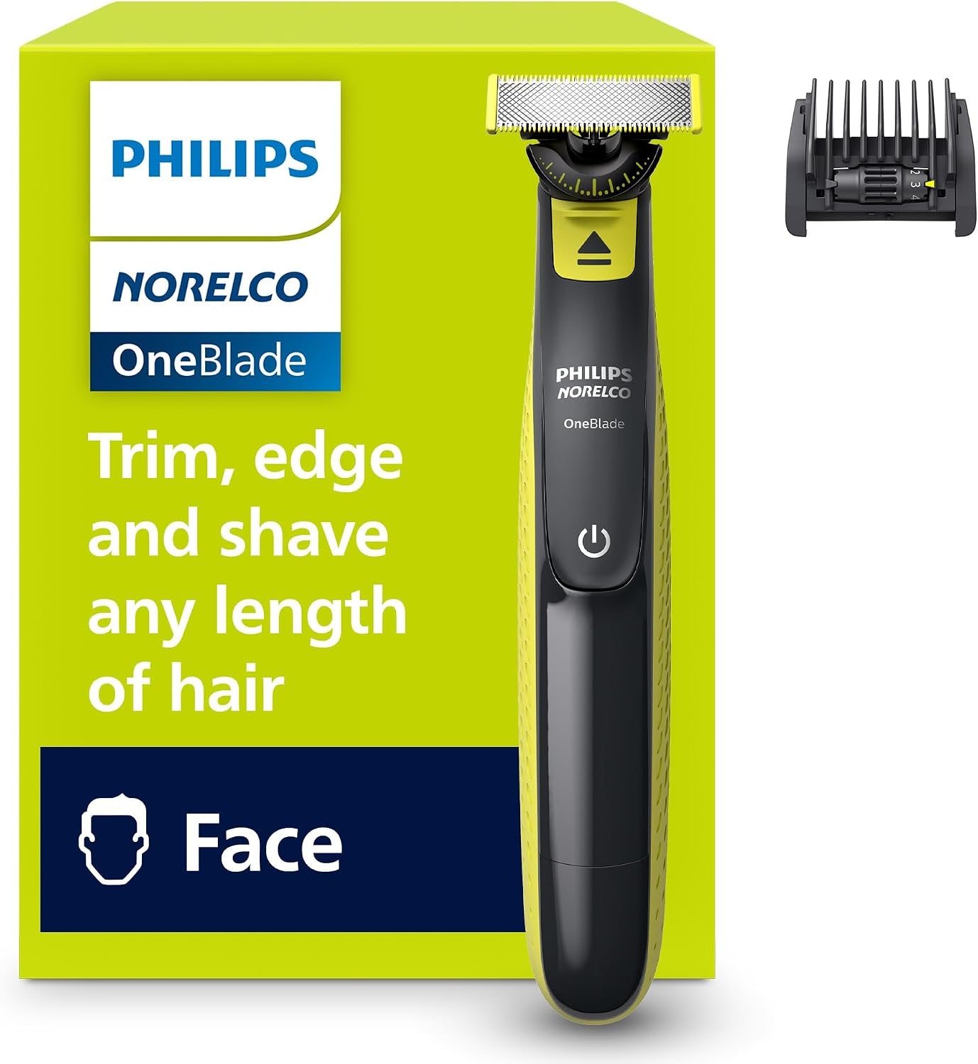 Philips  Oneblade 360 Face Hybrid Tondeuse Et Rasoir Emballage Sans Frustration QP2724/90
