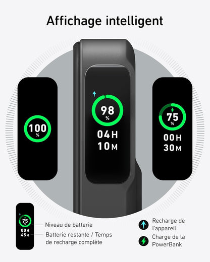 Maggo Qi2 Batterie Externe Magnétique 10000 Mah 15W | Compatible Magsafe, Pour Iphone 17/16/15/14 Air Plus/Pro/Max, Chargeur USB C Rapide (Câble USB C Inclus)