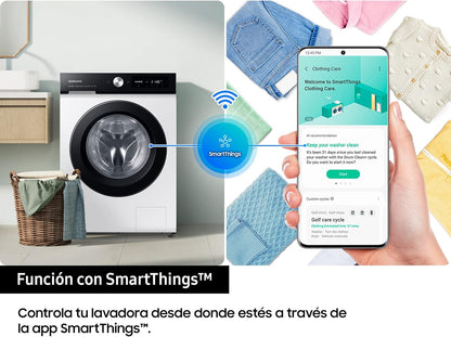 Machine À Laver Avec Technologie Spacemax™, 11 Kg, 1 400 Tr/Min, Efficacité Énergétique A, Intelligence Artificielle Et Smartthings™, AI Ecobubble, Doseur Automatique, Programmes De Vapeur,