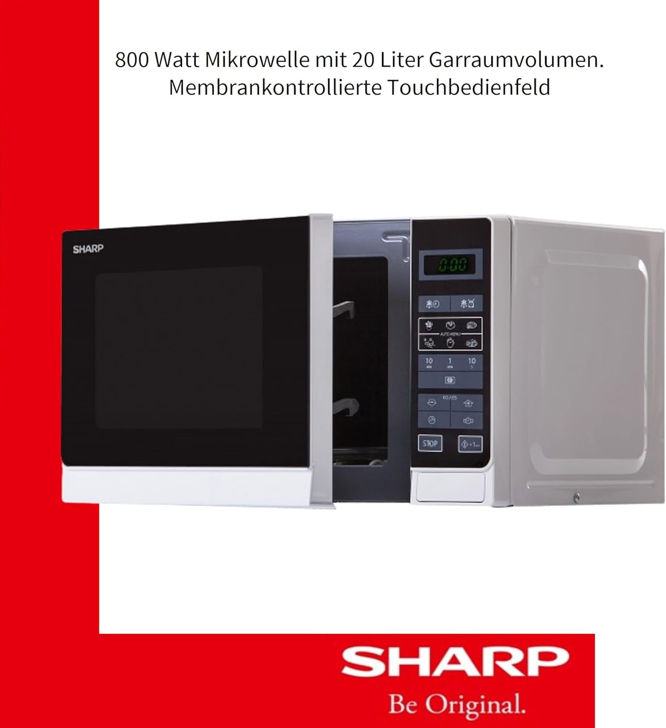 R-242INW Micro-Ondes Solo 20 Litres - Argent