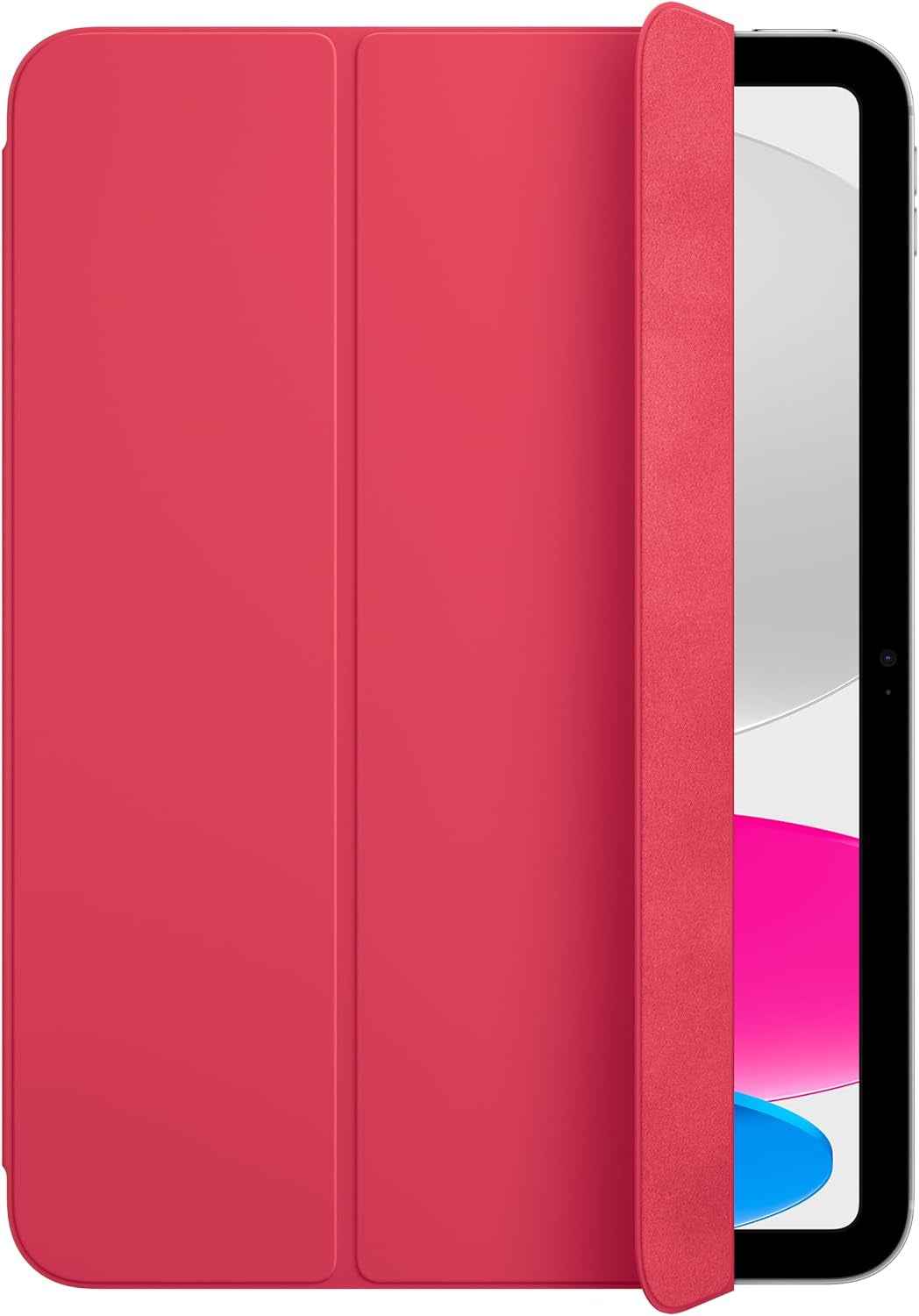 Smart Folio Pour Ipad (A16) - Pastèque  | Protection De Tablette Et Support Avec Fixation Magnétique Pour Ipad 10,9" 10Ème Génération