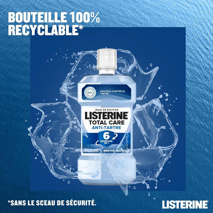 - Bain De Bouche Total Care Anti-Tartre (Bouteille De 500 Ml) – Formule Complète 6 Bénéfices En 1 Contre La Formation De Tartre – Goût Menthe Arctique Pour Une Haleine Fraîche