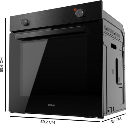 Four Encastrable Bolero Hexa C126000 Black A. 2800 W, Capacité De 77 L, 4 Fonctions, Steam Assist, Steam Easyclean, Cooling Fan, Triple Vitrage, Classe Énergétique A, Lumière Intérieure.