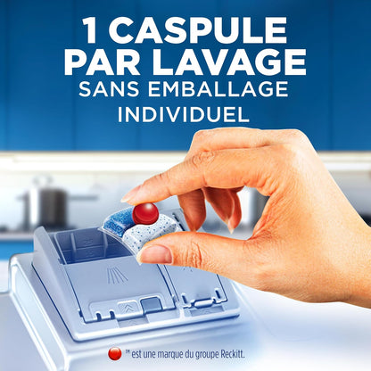 Quantum Infinity Shine Pastilles Lave-Vaisselle, Elimine Les Taches Tenaces, 83 Capsules