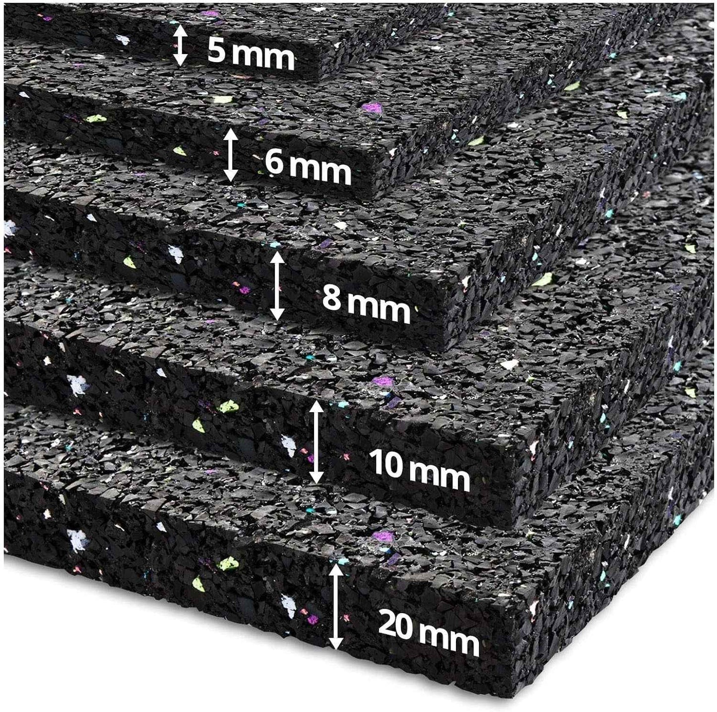 | Tapis Anti-Vibrations Qui Absorbe Les Vibrations Et Le Bruit, Découpable | Produit De Qualité Fabriqué En Allemagne | Plusieurs Épaisseurs Et Dimensions