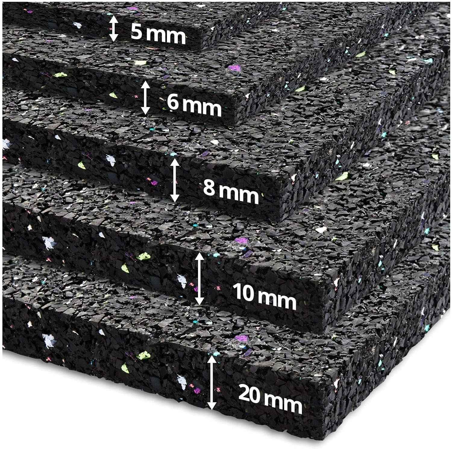 | Tapis Anti-Vibrations Qui Absorbe Les Vibrations Et Le Bruit, Découpable | Produit De Qualité Fabriqué En Allemagne | Plusieurs Épaisseurs Et Dimensions