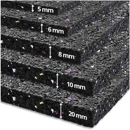 | Tapis Anti-Vibrations Qui Absorbe Les Vibrations Et Le Bruit, Découpable | Produit De Qualité Fabriqué En Allemagne | Plusieurs Épaisseurs Et Dimensions