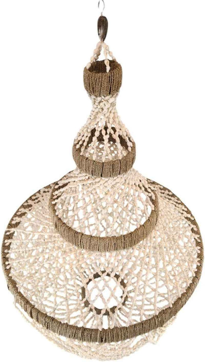 Lustre Balinais "Mareva" En Coquillages Naturels ⌀40Cm