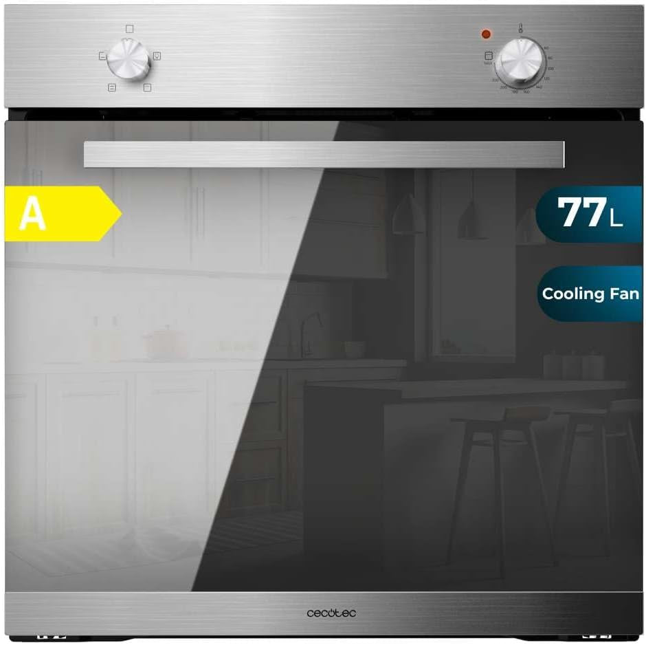 Four Encastrable Bolero Hexa C126000 Mirror A. 2800 W, Capacité De 77 L, 4 Fonctions, Steam Assist, Steam Easyclean, Cooling Fan, Triple Vitrage, Classe Énergétique A, Lumière Intérieure.