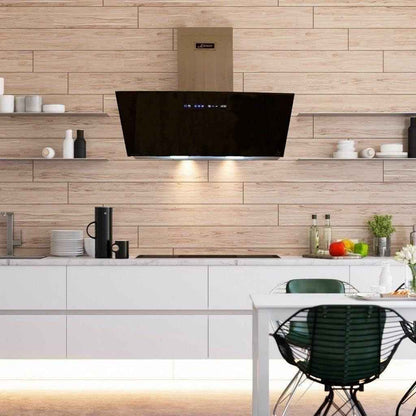 at 9430+Tuyau. Hotte Aspirante 90 Cm, Verre, 3 Niveaux De Puissance, 1250 M³/H, Hotte Avec Minuterie, Hotte À Recyclage D'Air, Vainqueur Du German Brand Award 2018
