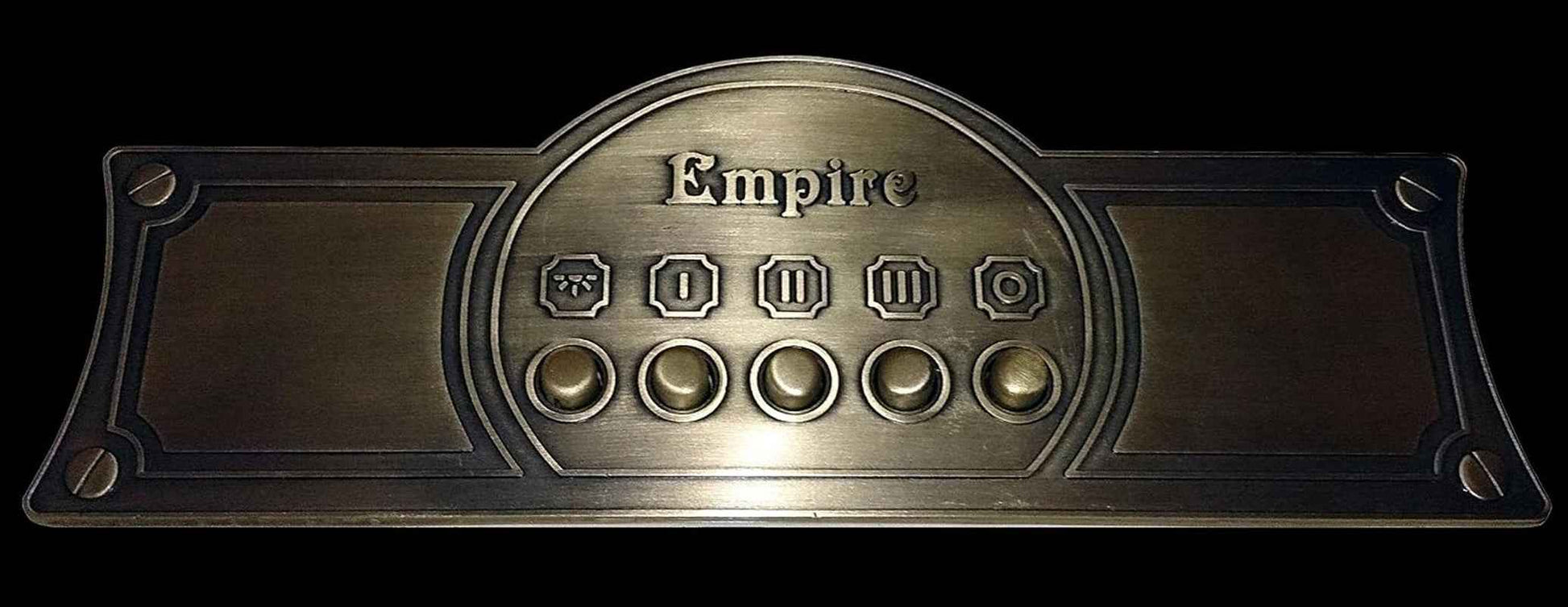 Exclusif Designer Hotte 60 Cm De /Hotte Murale Série Modèle Empire/Nouveauté Du Fabricant Luxe /Hotte Cheminée Noir - Empire/Poignée - Bronze/Hotte /910 M³/H