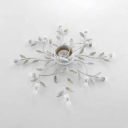 LED Plafonnier Bolonia (Traditionnel) En Bronze Métal E. A. Pour Salon & Salle À Manger (À 12 Lampes,), Eclairage Lampe Luminaire Plafond Eclerage