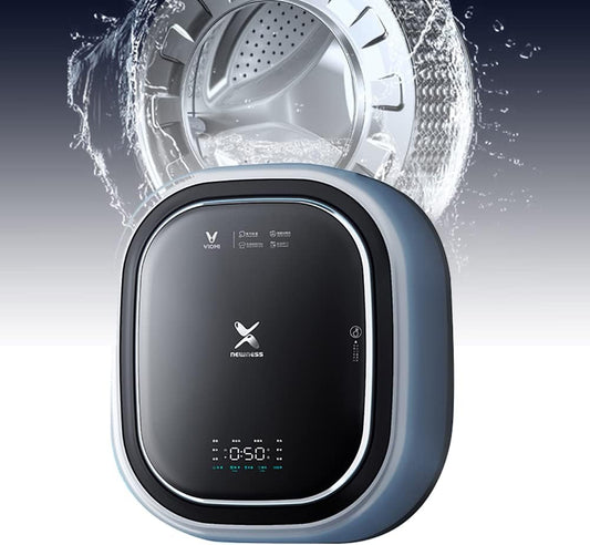 SPLAWN Mini Lave-Linge Mural, Lave-Linge Frontal URG, 1450W Mini Lave-Linge Pour Sous-Vêtements, Lave-Linge Et Essoreuse Entièrement Automatiques, Pour La Salle De Bain, La Cuisine.