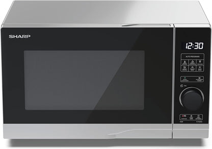 YC-PS204AE-S Micro-Ondes 700 W 20 L 10 Niveaux De Puissance Fonction Eco Décongélation Sécurité Enfant Argenté/Noir
