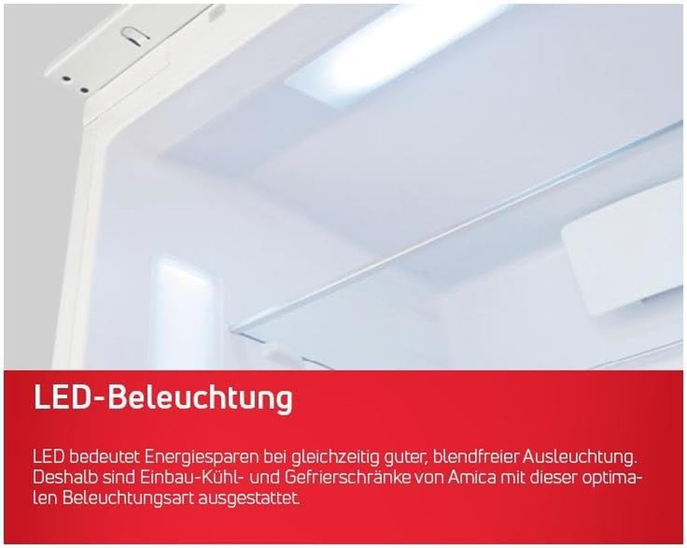 Amica KGCL 387 150 S Stand Kühl-Gefrierkombination, 55 Cm Breit, 262 L, Automatische Abtauung, Frostcontrol, Superkühlen, Vitcontrol, Edelstahl Schwarz