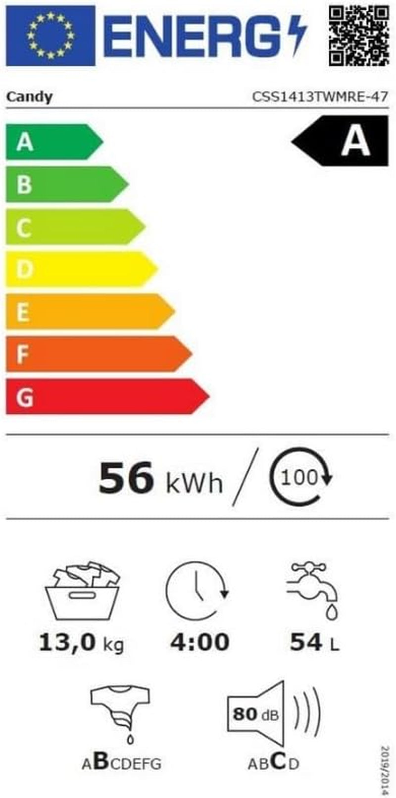 Lave Linge Frontal CSS 1413 TW MRE 47