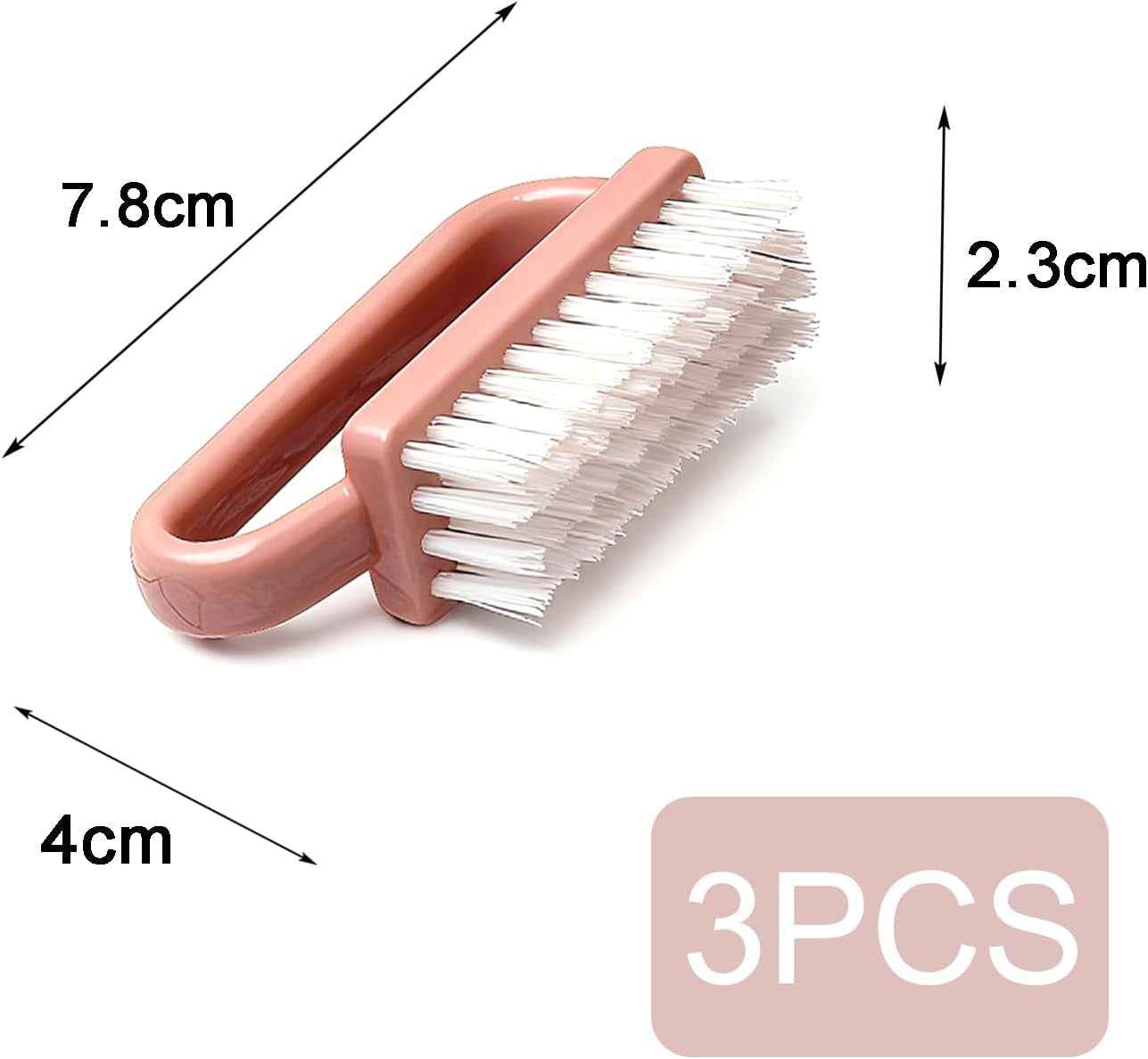 3 Pièces Brosse À Ongles, Poignée En Plastique Outil De Brosse De Nettoyage Des Ongles, Brosse a Ongles Main Pour Nettoyage Les Ongles Quotidien, Pinceau Nail Art(Pink) | Brosse a Ongles Main Pour Nettoyage Les Ongles Quotidien, Pinceau Nail Art(Pink)