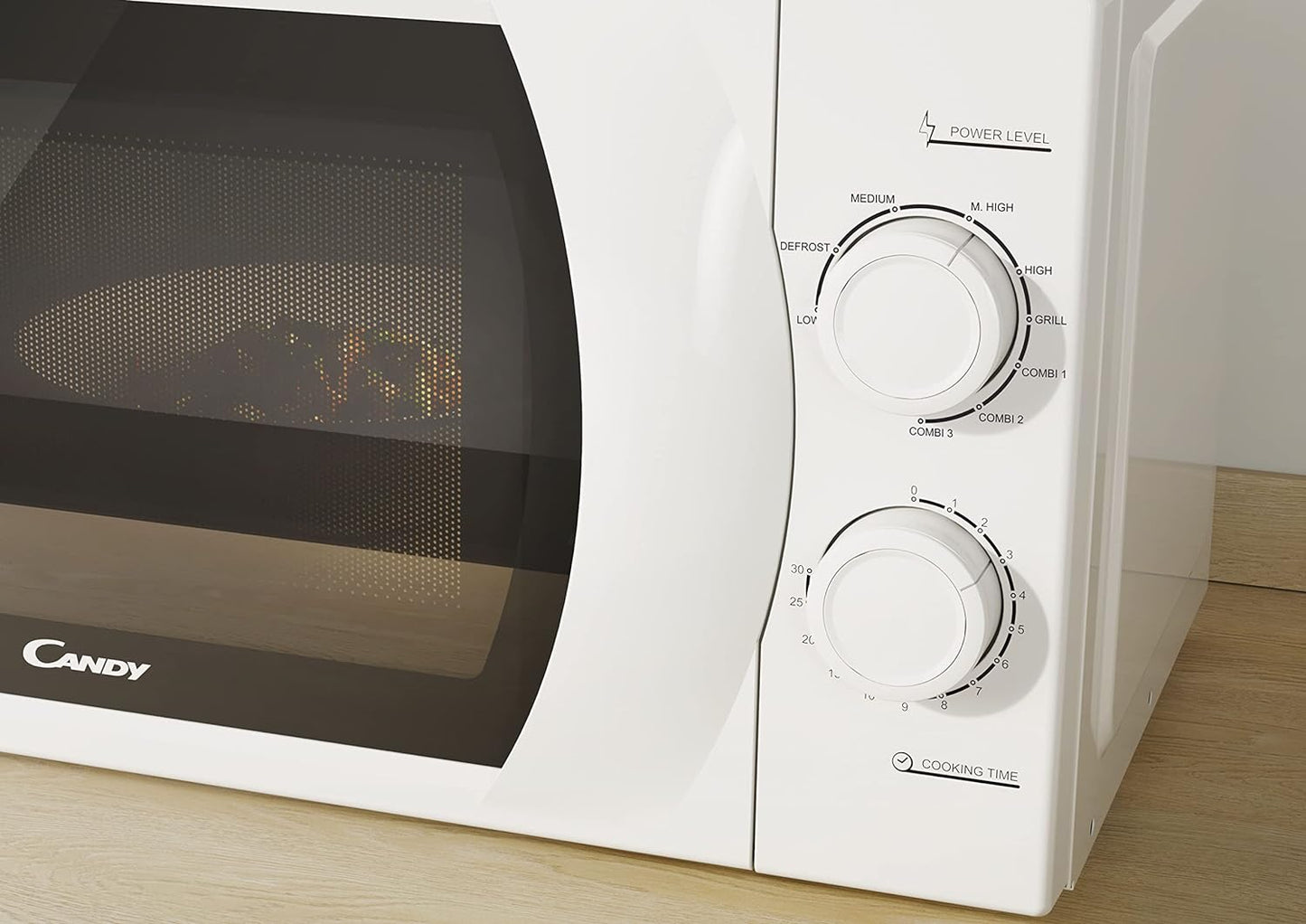 Cmg2071M,Micro-Ondes, Puissant 700W + Puissance Grill 1000W, Capacité 20L, Ecran Numérique, 8 Programmes Automatiques, Application Cook-In