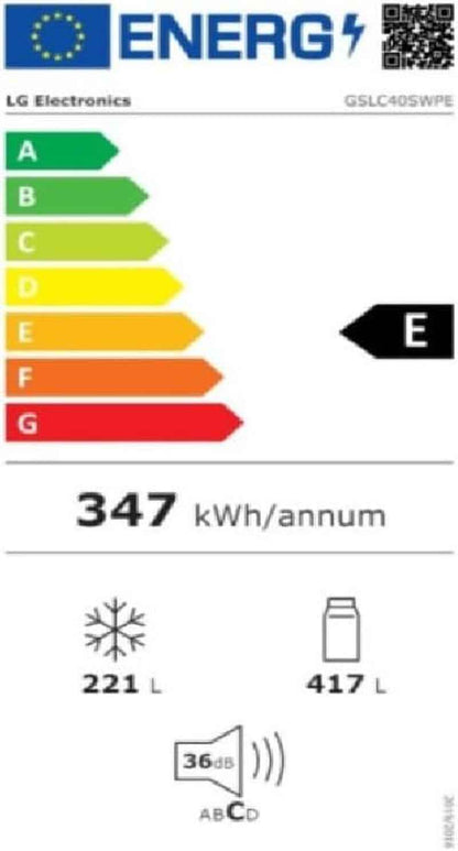 Réfrigérateur Américain Lg GSLC40SWPE