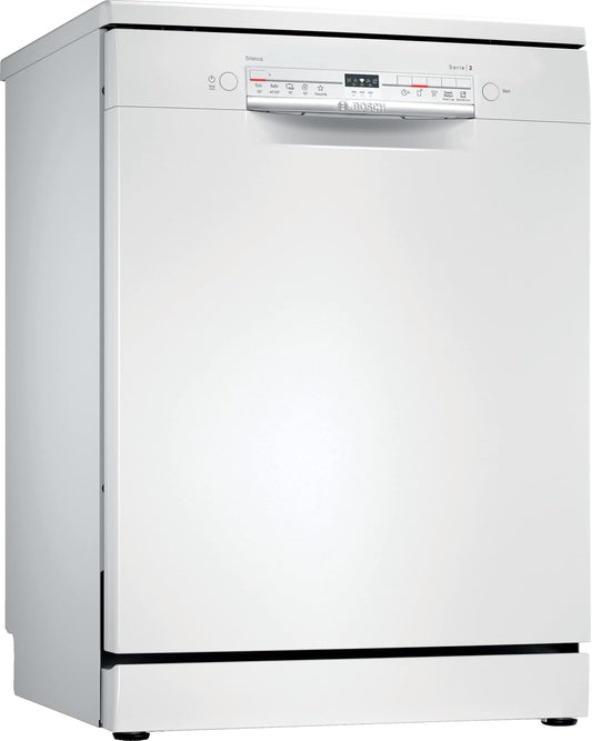 SMS2ITW12E - Série 2, Lave-Vaisselle Pose Libre - 60Cm - Home Connect - 12 Couverts - Moteur Ecosilence - Blanc