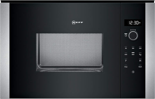 Micro Ondes Encastrable Neff HLAWD23N0 - Micro-Ondes Integrable Inox Et Noir - 20 Litres - 800 W