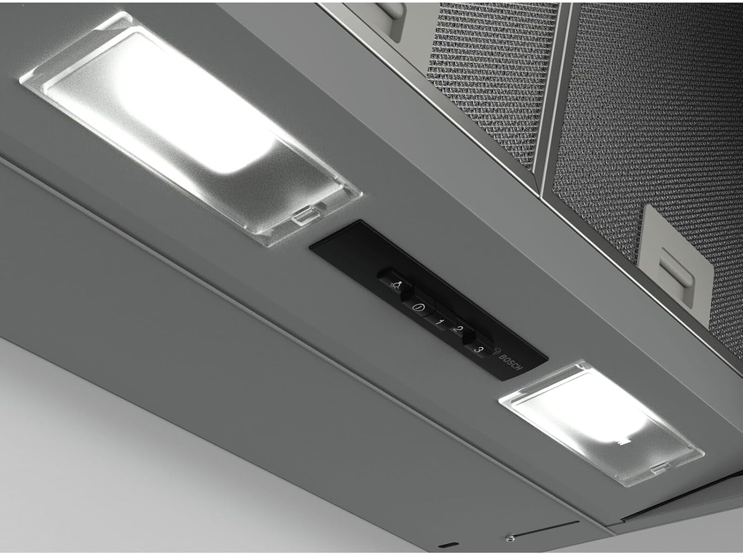 Bosch DEM66AC00 Série 2 - Hotte Escamotable | 60 Cm, Argenté, Eclairage LED