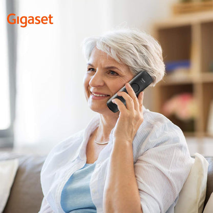 E290A Duo - Téléphone Fixe Sans Fil Blanc Avec Répondeur Intégré, 2 Combinés Avec Grand Écran Rétroéclairé, Larges Touches, Fonction Blocage D'Appels [Version Française] | DECT, Touches Rapides, Fonction D’Écoute Amplifiée, [Version Française], Fabriqué En Allemagne