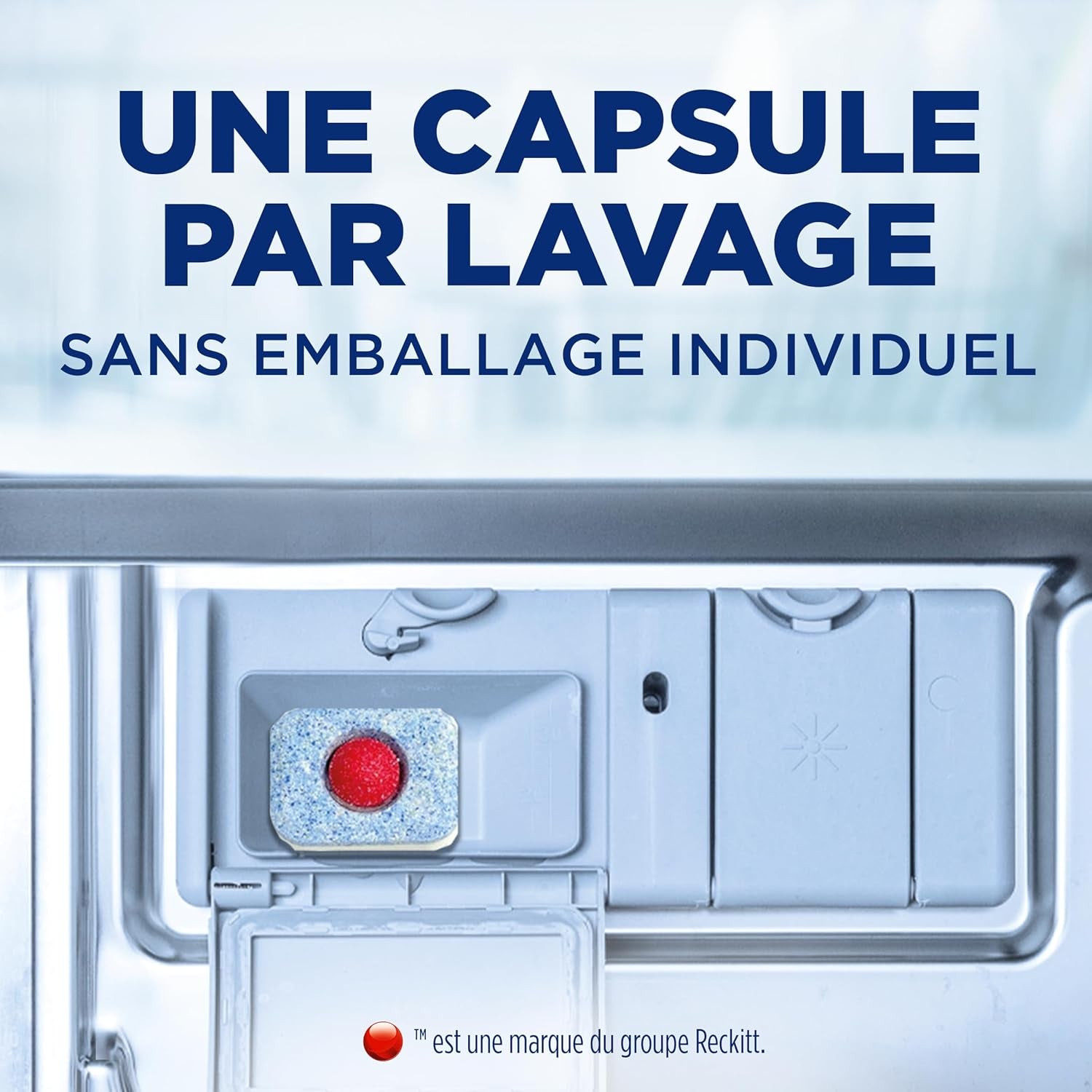 Pastilles Lave-Vaisselle Powerball Comprimé Sans Parfum All in One Max - 100 Tablettes Lave-Vaisselle