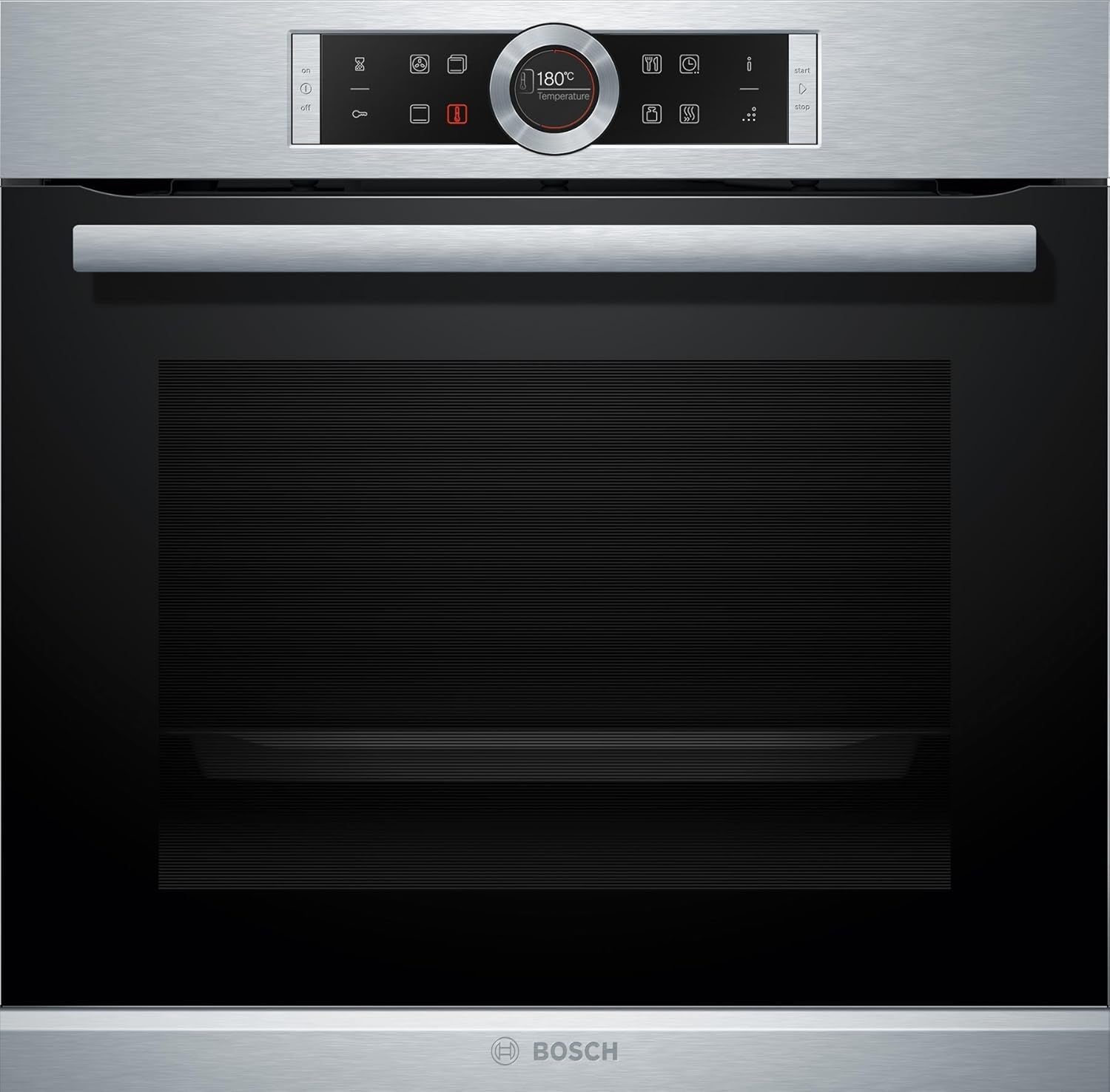 HBG655BS1 Four - Fours (Intégré, A, Noir, Acier Inoxydable, Toucher, 30-300°C, Électronique)