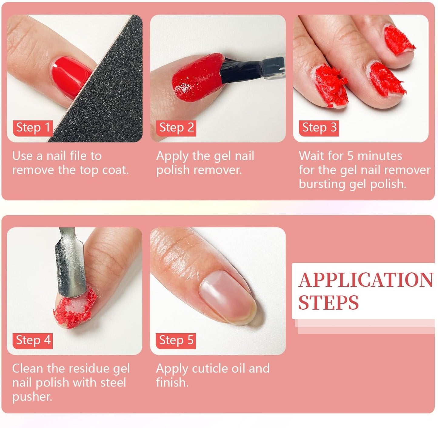 15Ml Dissolvant Vernis Semi Permanent, Enlève Le Vernis Gel En 3 À 5 Minutes Sans Trempage Ni Enveloppement, Enlève Facilement Et Rapidement Vernis Gel