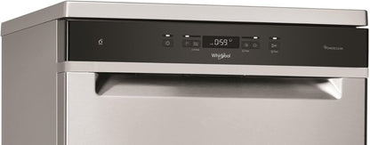 Whirlpool Lave Vaisselle 60 Cm WFC 3 C 42 PX, Autoportant, Acier Inoxydable, Gris, Noir