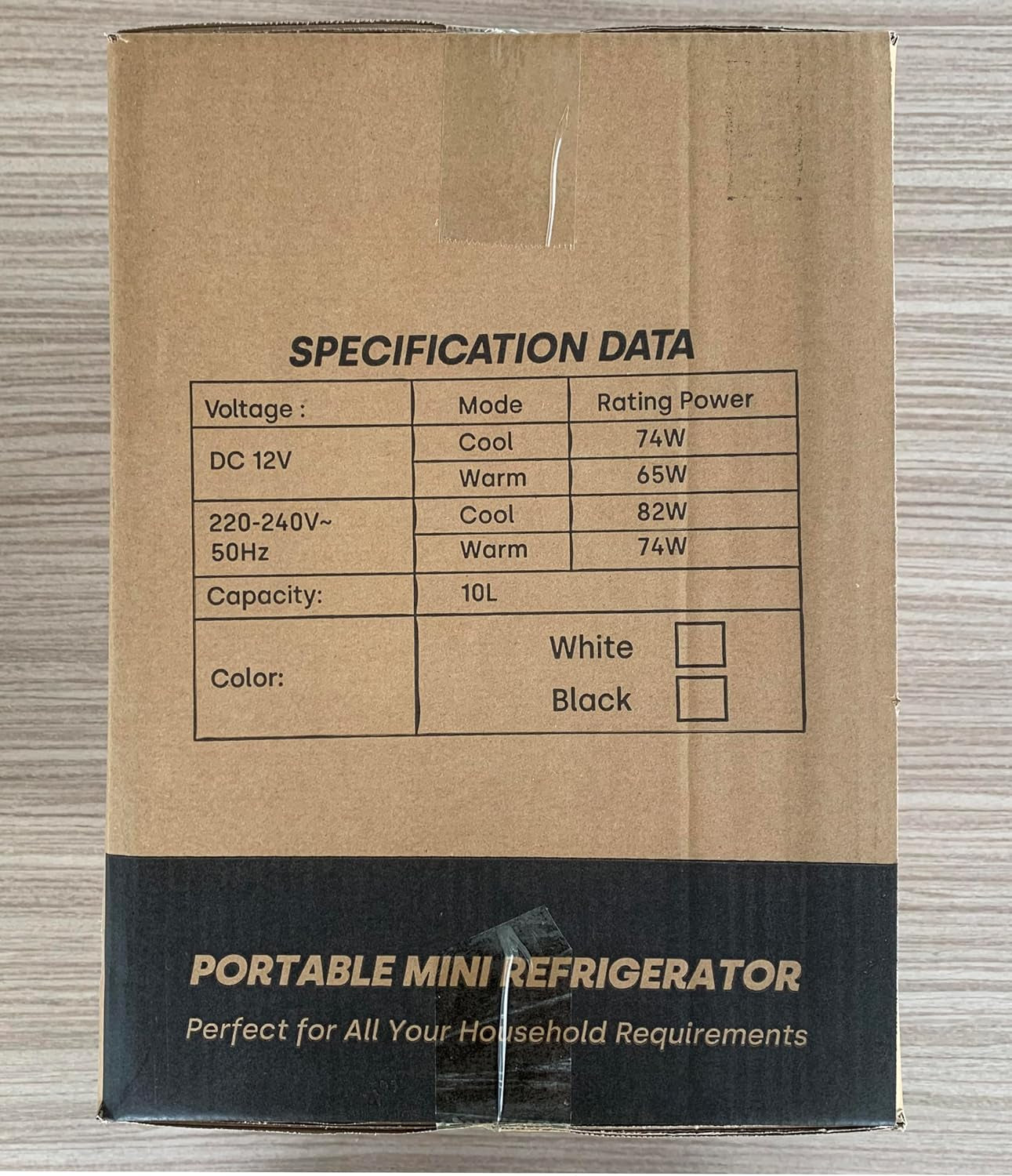 Mini Frigo10L, 220V/12V, Refroidisseur Et Réchauffeur, Portable Mini Réfrigérateur Avec Affichage LCD De La Température, Pour Voiture Voyage Cosmétiques Boisson Nourriture, Noir