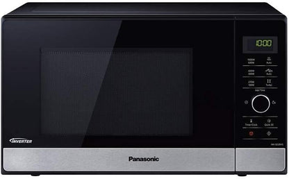 NN-SD28HSGTG-F Four Micro-Ondes Technologie Inverter Plateau Tournant En Verre, 23L, 1000W, 10 Programmes Auto, Décongélation Turbo, 6 Puissances, Minuterie, LED, Acier Inoxydable Noir