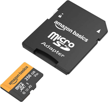 Carte Microsdxc 256 Go Avec Adaptateur, Vitesse De Lecture Jusqu’À 200 Mo/S, Lot De 1