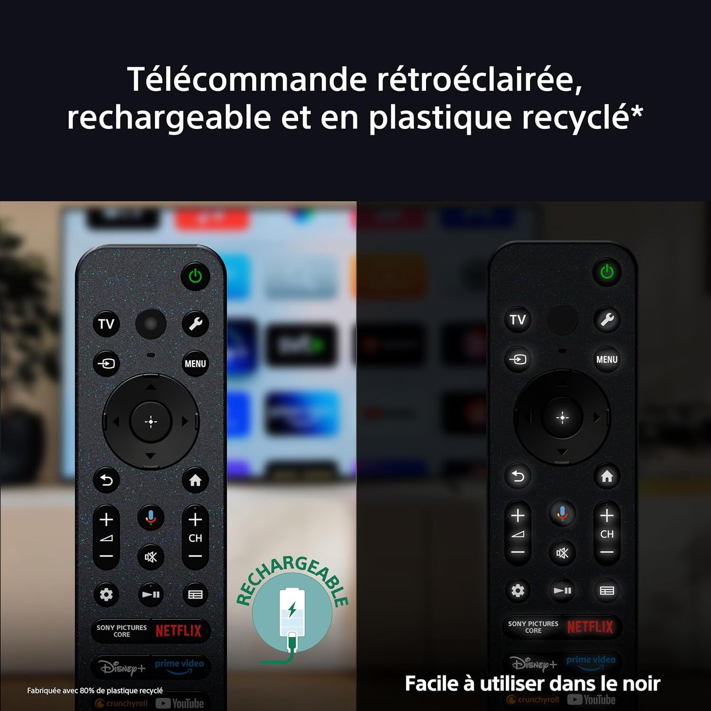 Sony BRAVIA 8 OLED 55 Pouces 4K HDR Google Smart TV |Fonctions Gaming Playstation 5, IMAX Enhanced, Dolby Vision Atmos, Chromecast, Apple Airplay, 120Hz K-55XR83