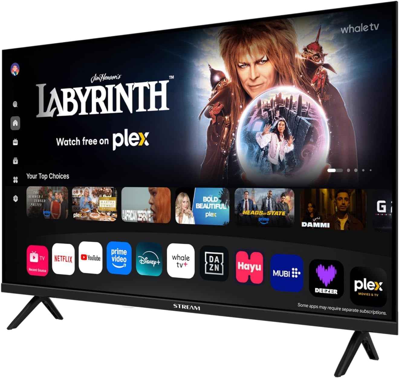 - Smart Easy Whale TV 32, HD Ready, 5 Ans De Garantie, Frameless (Sans Cadre), Chromecast Et Miracast Intégrés, Assistant Google, Wi-Fi, DVB-T2/C/S2, Mode Hôtel – Modèle S32HWKA1
