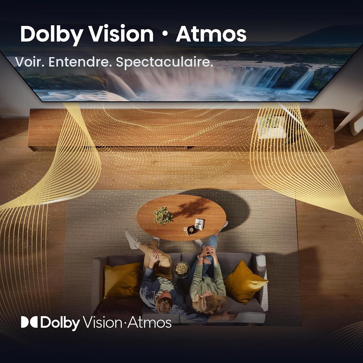 Hisense Smart TV 75 Pouces 75E7Q QLED 4K UHD Téléviseur, Dolby Vision Atmos, Mode Sport IA MEMC, HDR, VIDAA Avec Youtube, Netflix, Disney+, Canal +, Commande Vocale Alexa