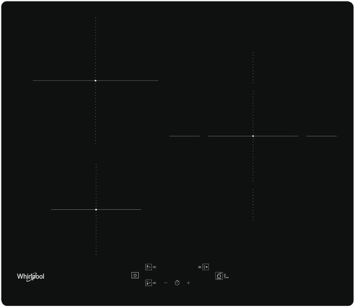 Table De Cuisson À Induction 60Cm 3 Feux 7200W Noir - WSQ3860NE