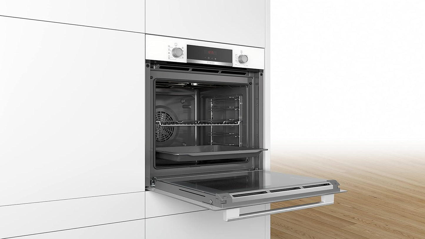 HBA573BV0 Four Intégrable Série 4 - Four Multi-Fonctions - Pyrolyse - 3600 W - Grande Capacité De 71L - Blanc
