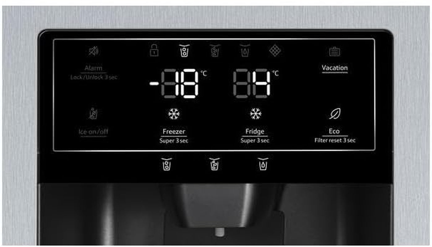 Neff KA3923IE0 Frigo Américain Autoportante 562 L E Noir, Gris